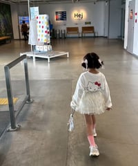 kitty backprint long tee【90-150cm】