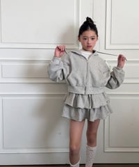 【2026 SS モデル】sweat frill mini skirt【80-130cm】
