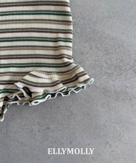 【予約商品】【ELLYMOLLY】multi border set up【80-130cm】