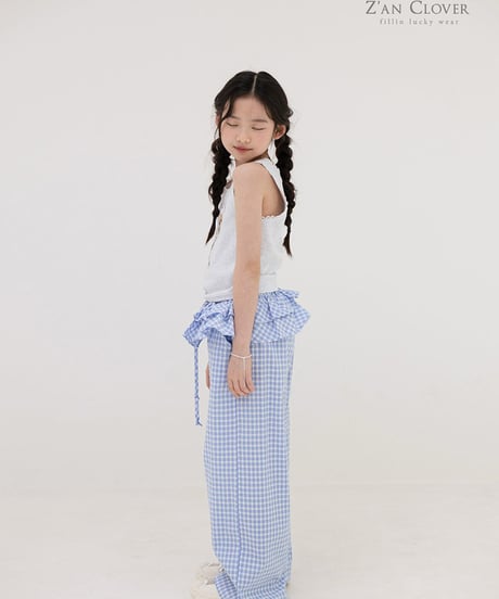 check frill pants【70-150cm】