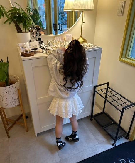 flower lace mini skirt【90-150cm】