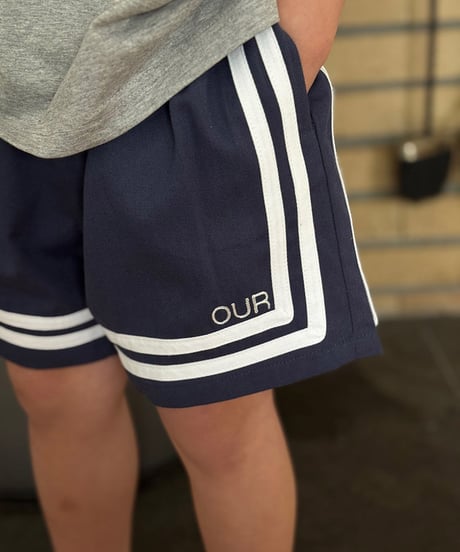 【OUR】route line short pants【90-160cm】
