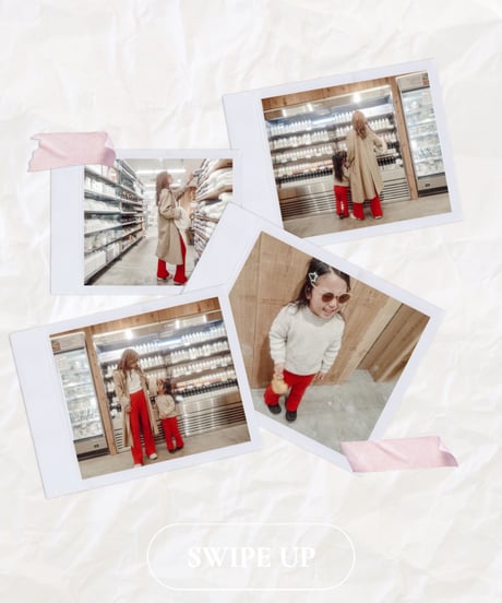 【Melia.original】Red rib flare pants  -MOM-