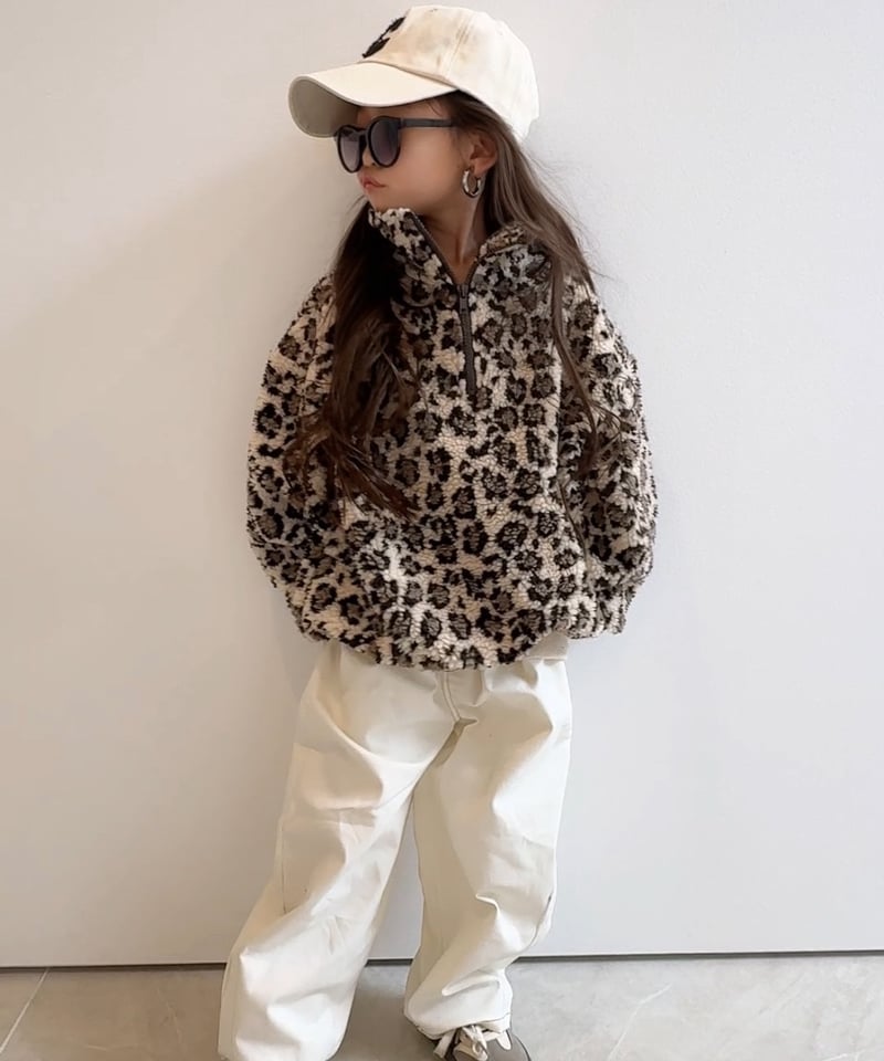 Melia.original】Leopard half zip setup -トップス- |