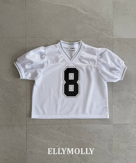 【予約商品】【ELLYMOLLY】number mesh Tee【80-130cm】