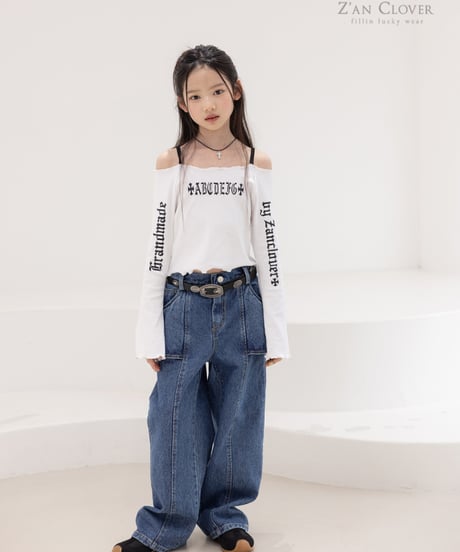 open shoulder long tee【70-150cm】