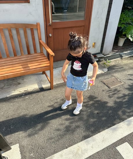 cherry cake short tee【80-150cm】