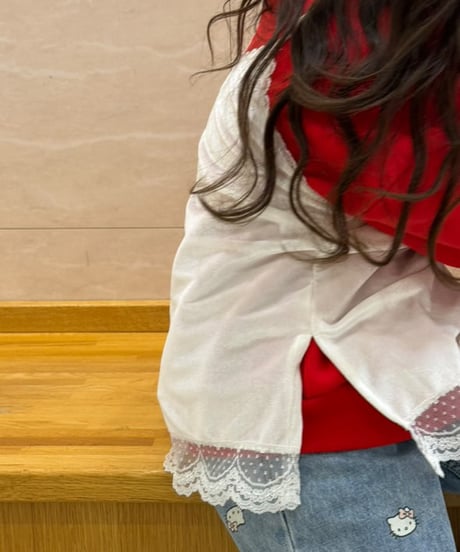 reversible RED pullover【90-150cm】