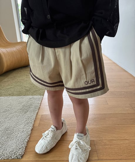 【OUR】route line short pants【90-160cm】