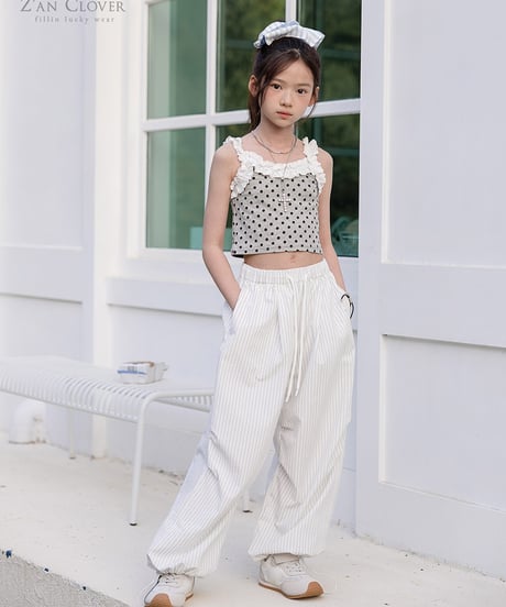 【予約商品】【ZANCLOVR】dot frill short tank【70-150cm】
