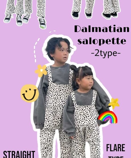 【Melia.original】Dalmatian salopette