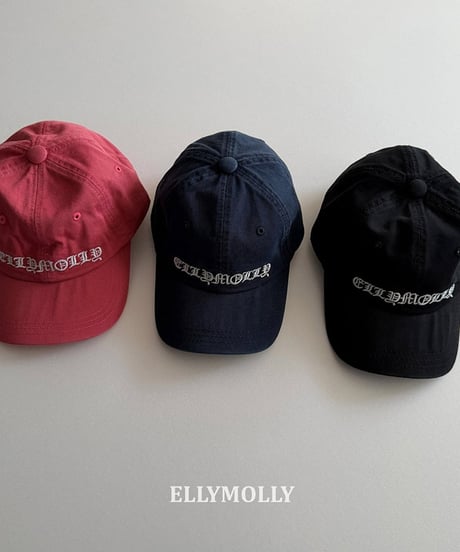 【予約商品】【ELLYMOLLY】LOGO CAP