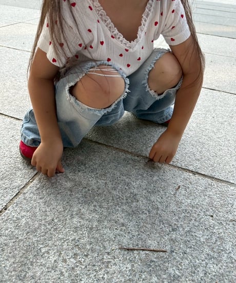 damage denim pants【80-150cm】