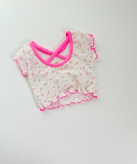 【Melia.original】Flower mellow set up※トップス※
