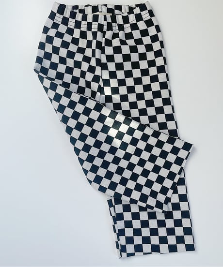 【Melia. original】checker "straight" pants -junior-