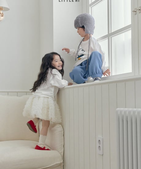 【LITTLE HI】【予約商品】rib knit setup-tops-【80-120cm】