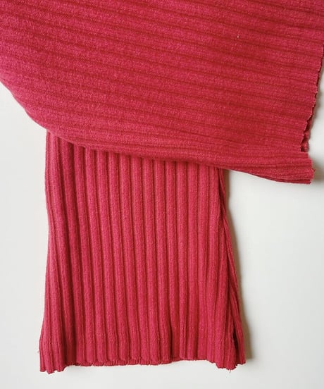 【Melia.original】Red rib  flare pants  -junior-