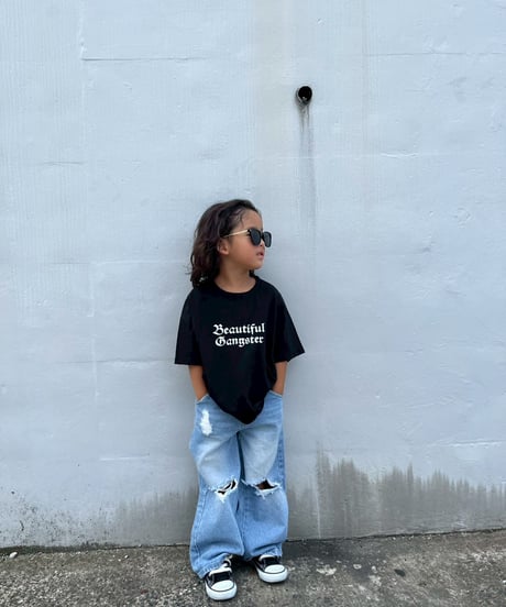 damage denim pants【80-150cm】