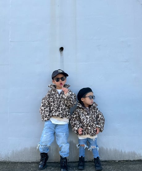 【Melia.original】Leopard half zip setup -トップス-