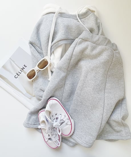 simple layered hoodie tops 【90-150ｃｍ】