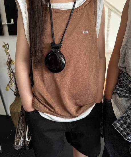 【OUR】layered tank top【90-160cm】