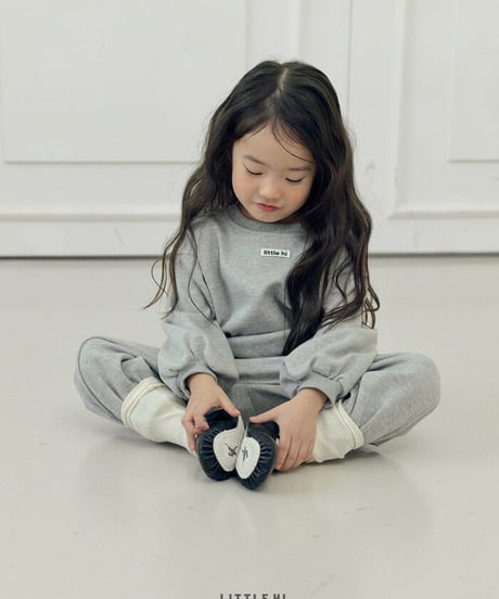 【LITTLE HI】【予約商品】color sweat setup -PANTS-【80-120cm】