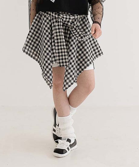 tulle layered big ribbon tee【70-150cm】