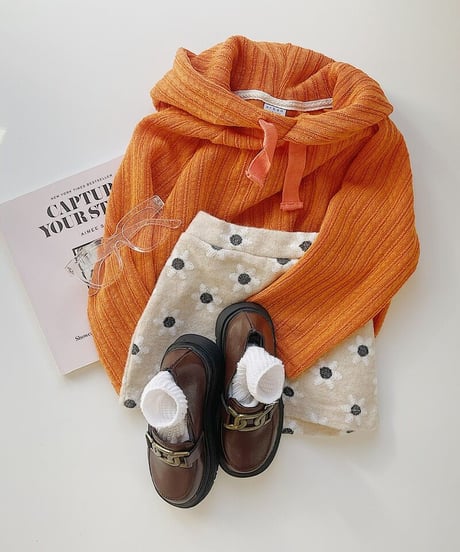 【Melia.original】flower mini skirt  -junior-