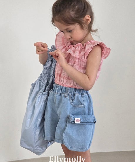 【予約商品】【ELLYMOLLY】3way offshoulder frill blouse【80-130cm】