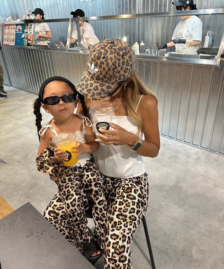 【Melia.original】leopard flare pants【80-140cm】