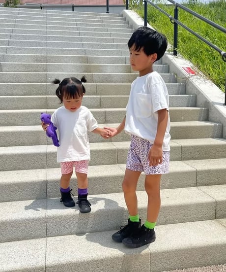 【Melia.original】color leopard short pants -junior-