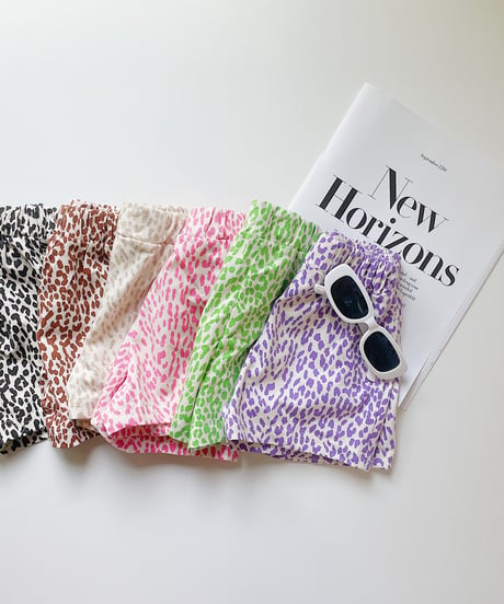 【Melia.original】color leopard short pants