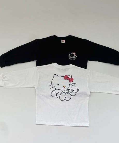 kitty backprint long tee【90-150cm】