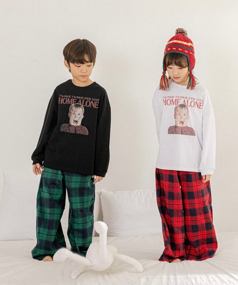 HOME ALONE LONG TEE【90-150cm】 | Melia. HOME ALONE LONG TEE【90-150cm】 | Melia.