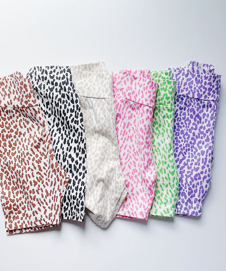 【Melia.original】color leopard biker pants -junior-