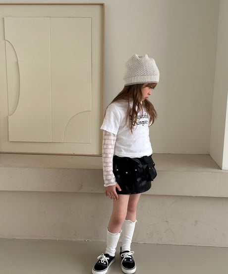 ”beautiful ”crop tee【80-130cm】