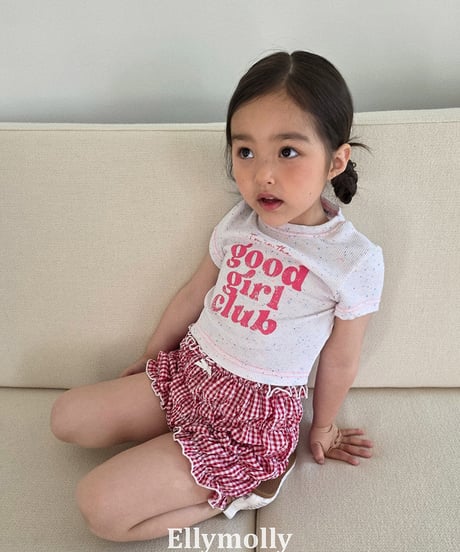 【予約商品】【ELLYMOLLY】good girl club tee【80-130cm】