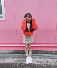 【Melia.original】flower mini skirt  -junior-