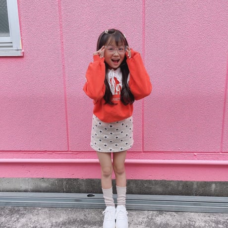 【Melia.original】flower mini skirt  -junior-