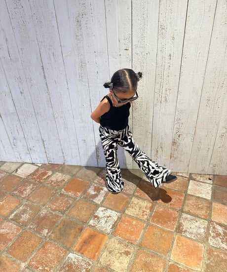 【Melia.original】animal easy flare pants【80-140cm】