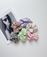 【Melia.original】color leopard chouchou