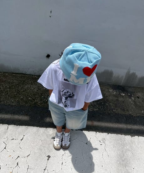 damage denim half pants【80-150cm】