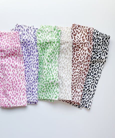 【Melia.original】color leopard biker pants