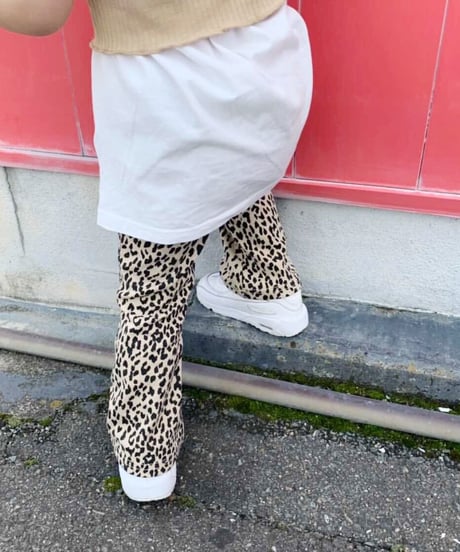 【Melia. Original】animal flare  pants  -junior-