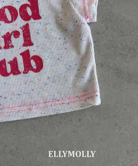 【予約商品】【ELLYMOLLY】good girl club tee【80-130cm】