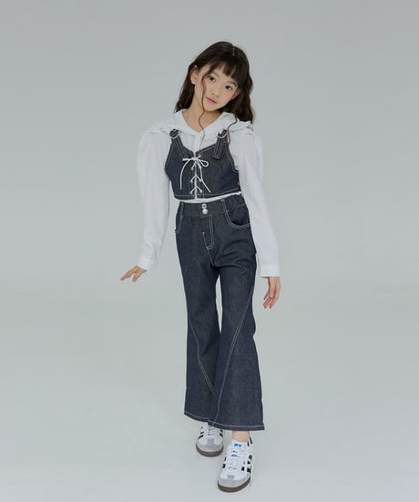 denim flare pants【100-160cm】