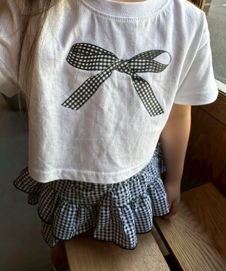 check frill mini skirt【90-150cm】