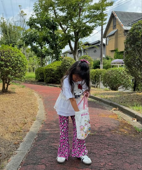 【Melia.original】animal easy flare pants【80-140cm】