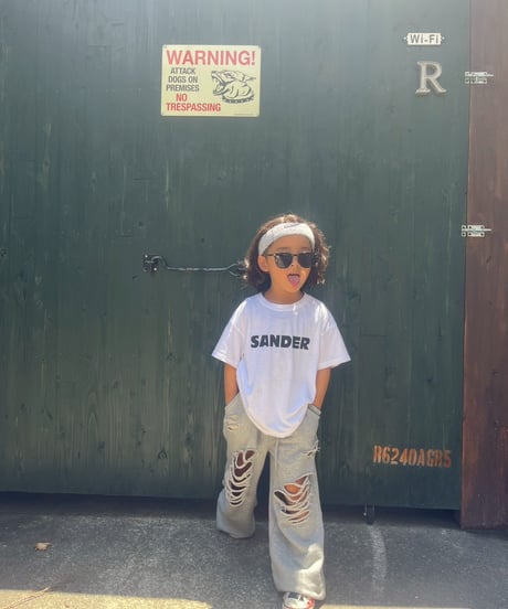 damage sweat pants【70-150cm】
