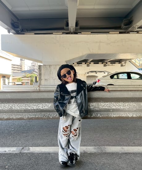 CAT long tee【80-150cm】